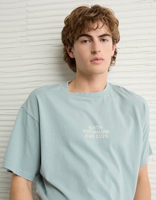 T-shirt droit à image Post Malone AE