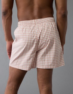AEO Men's Plaid Stretch Boxer Short
