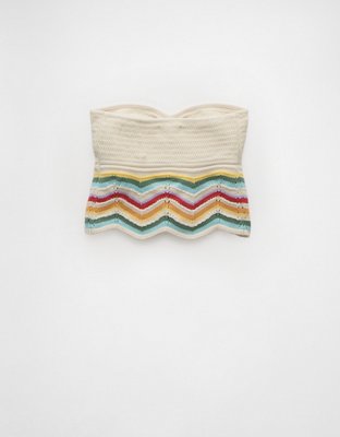 AE Top Tubo al Crochet Cortado de Pride con Galones