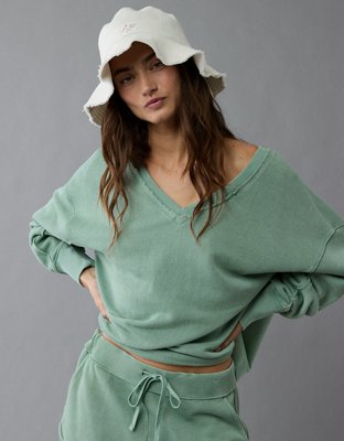 AE Saltwash Double V-Neck Sweatshirt