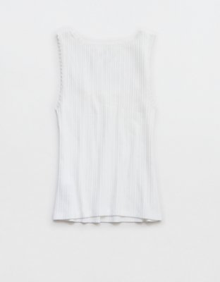 Aerie Ribbed Scoop Neck Tank Top