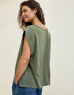 Aerie T-shirt con Cuello Dividido Summer Breeze